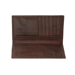 Genuine Leather Business Card Holder for Daily Use - Dark Brown - Ziwore